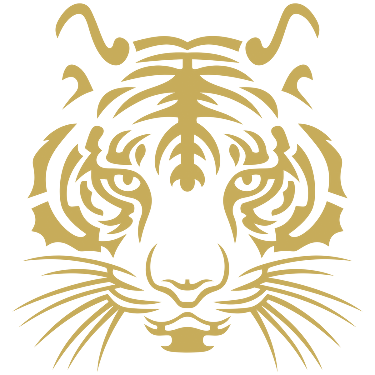 Sticker Cap de Tigru Tribal – Design Wild, Auto Moto