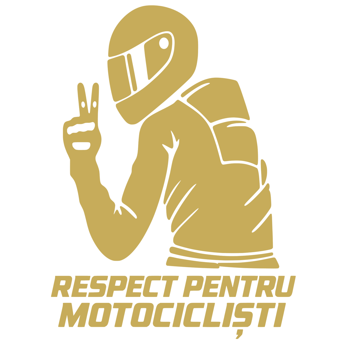 Sticker Moto Respect pentru Motocicliști