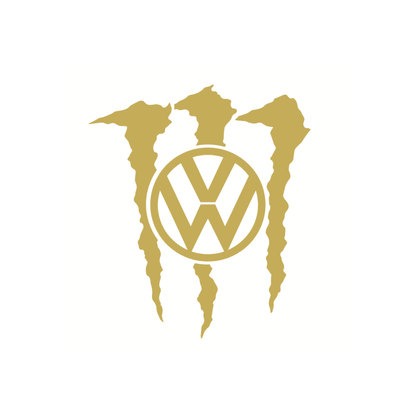 Sticker Volkswagen VW Monster – Logo VW cu Gheare