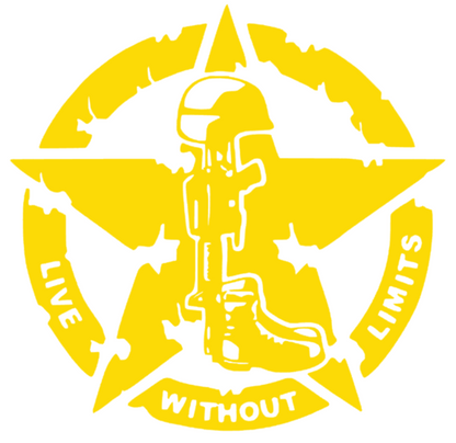 Sticker Stea Live Without Limits, pentru usa masina sau caroserie