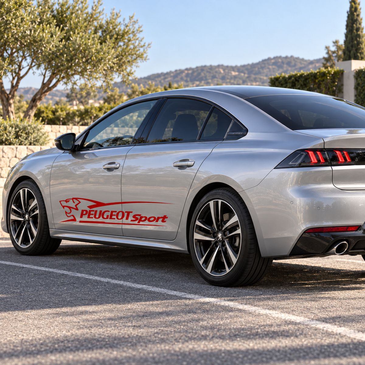 Set 2 Stickere laterale Peugeot Sport cu leu