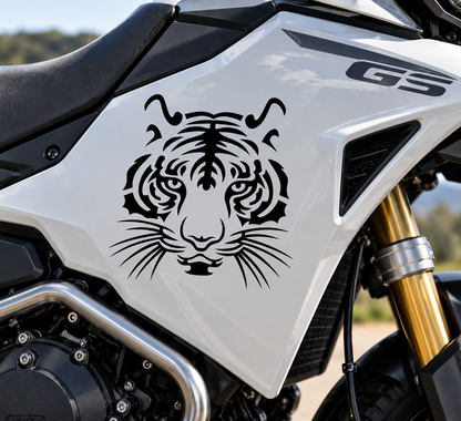 Sticker Cap de Tigru Tribal – Design Wild, Auto Moto