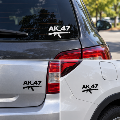 Set 2 stickere auto AK47, 17cm