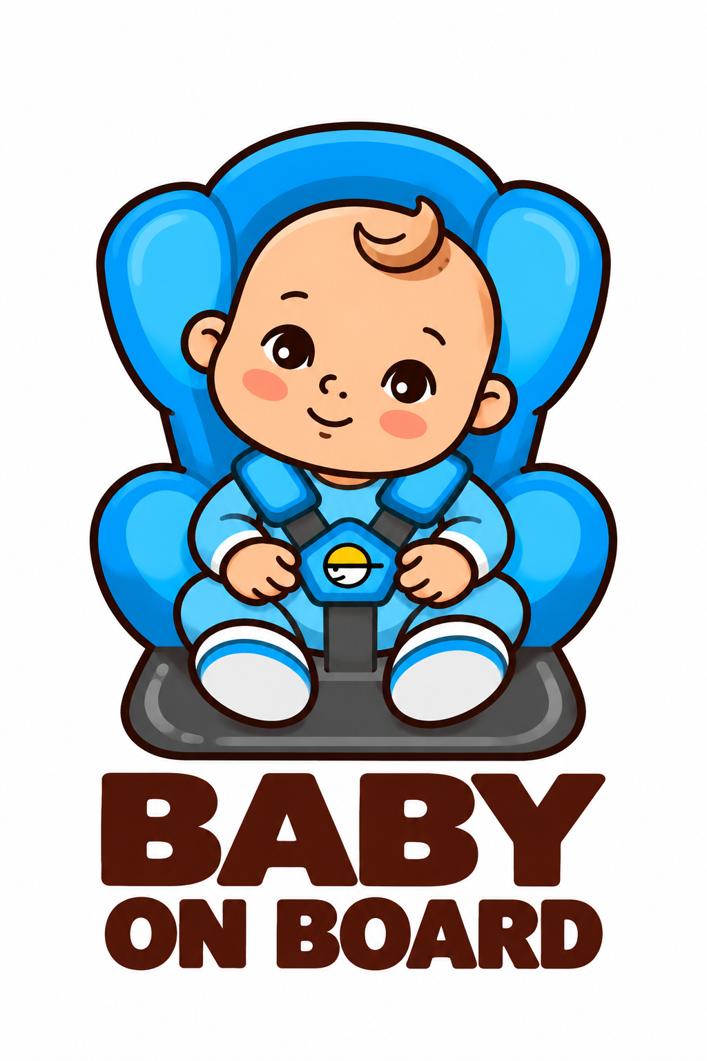 Sticker Baby on Board – Băiețel în Scaun Auto