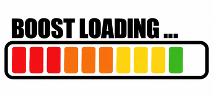 Set 2 Stickere Auto Boost Loading – Indicator Turbo