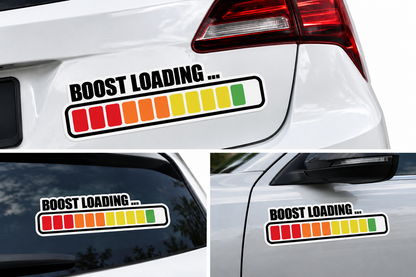 Set 2 Stickere Auto Boost Loading – Indicator Turbo