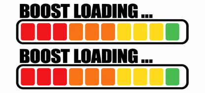 Set 2 Stickere Auto Boost Loading – Indicator Turbo