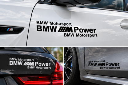 Set 2 Stickere Auto BMW Motorsport M Power