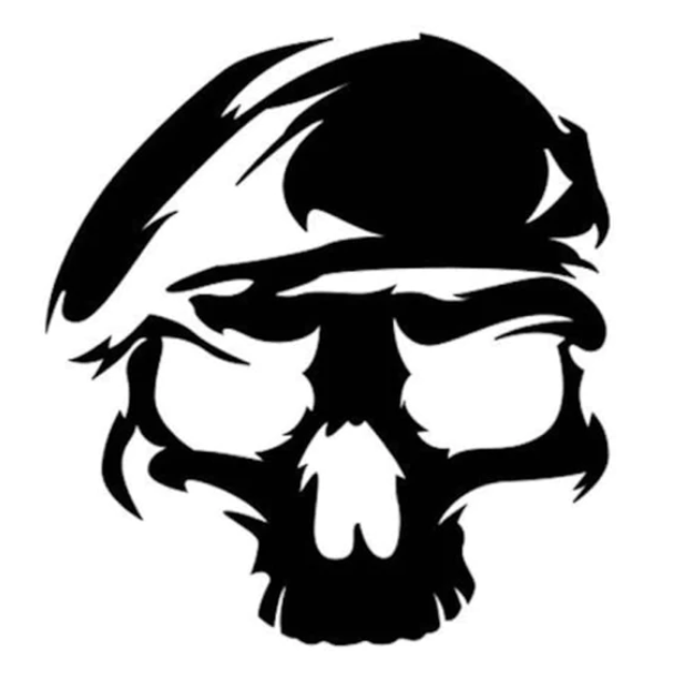 Sticker Army Skull 2