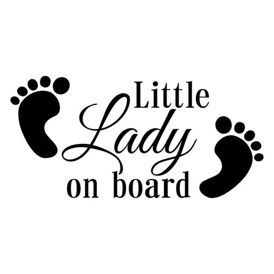 Sticker Little Lady On Board