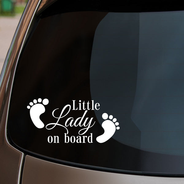 Sticker Little Lady On Board