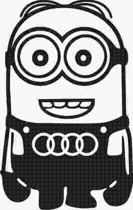 Sticker Minion Audi