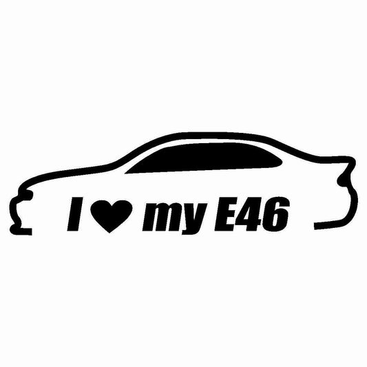 Sticker BMW I love my E46