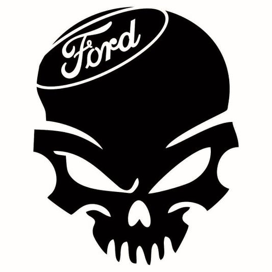 Sticker cap de mort Ford