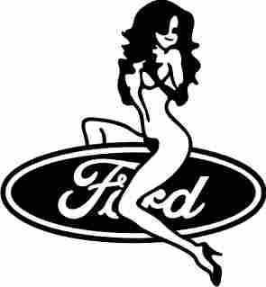 Sticker  fata pe Ford