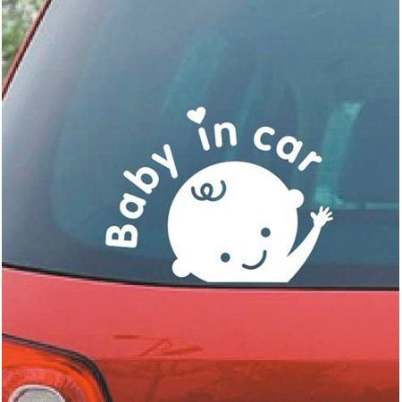 Sticker baby in car 4