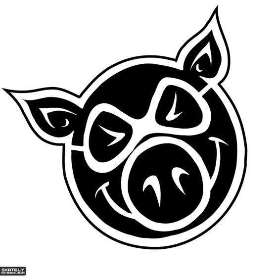 Sticker cap de porc