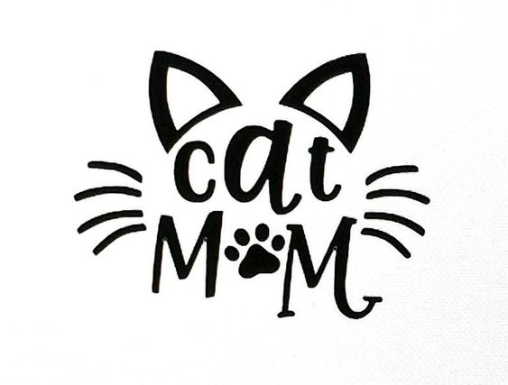 Sticker cat mom