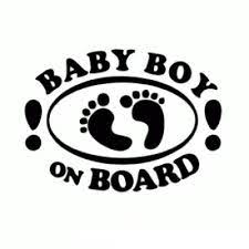 Sticker Baby Boy on Board 2