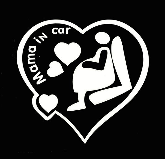 Sticker Mama in Car