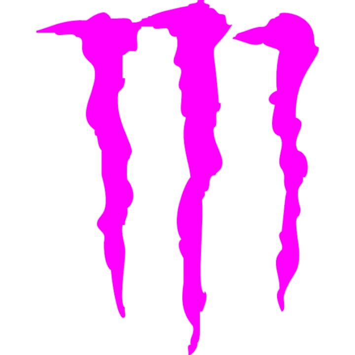 Sticker auto "Monster'' monocolor