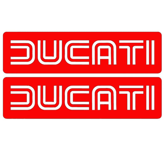 Set 2 stickere moto Ducati, rezitente la apa si soare