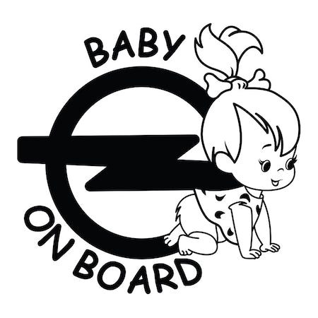 Sticker Baby on Board Opel