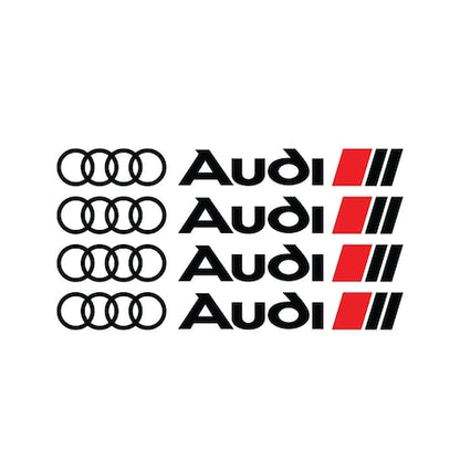 Set 4 stickere manere Audi model 2