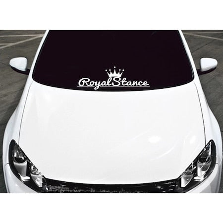 Sticker Royal Stance pentru lipit pe parbriz in interior