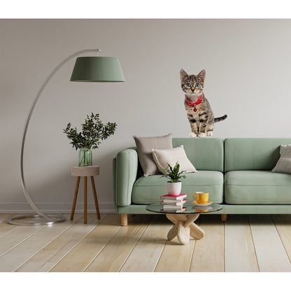 Sticker decorativ pentru perete Pisica cu clopotel