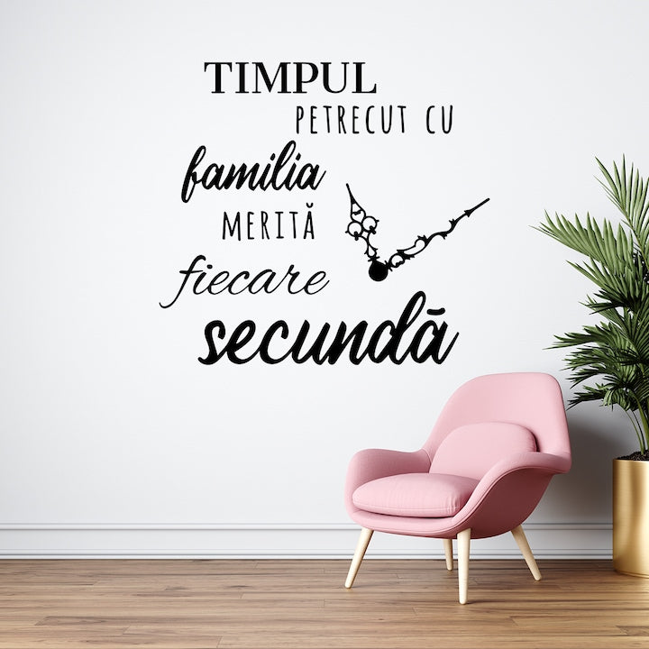 Sticker decorativ pentru perete, Timpul petrecut cu familia