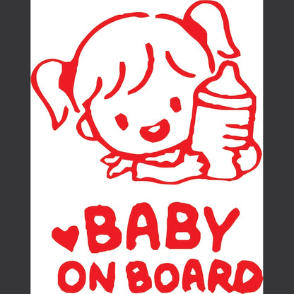 EDITIE LIMITATA Sticker auto Baby On Board, Girl Baby
