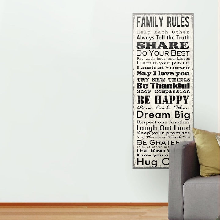 Sticker decorativ Family Rules