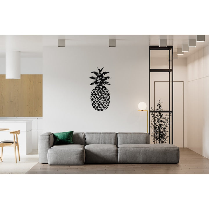 Sticker decorativ pentru perete, Grunge pineapple