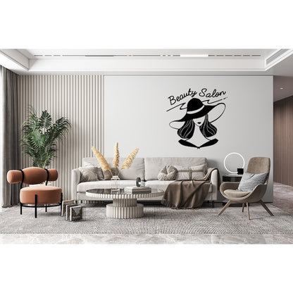 Sticker decorativ pentru perete, Beauty salon
