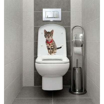 Sticker decorativ pentru perete Pisica cu clopotel