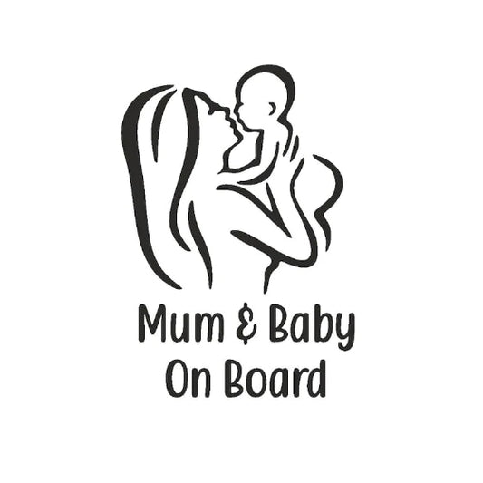 Sticker Mum & Baby On Board