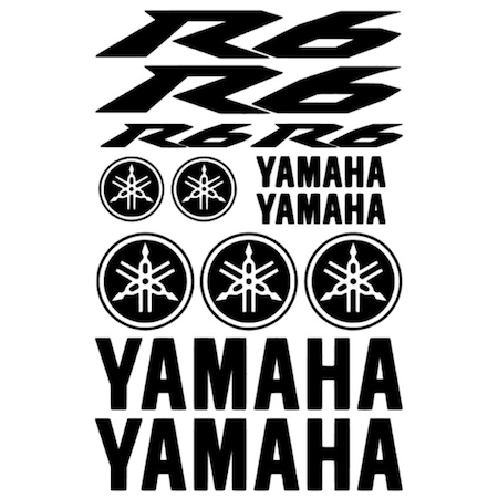 Set 13 Stickere Yamaha R6, 30x50cm