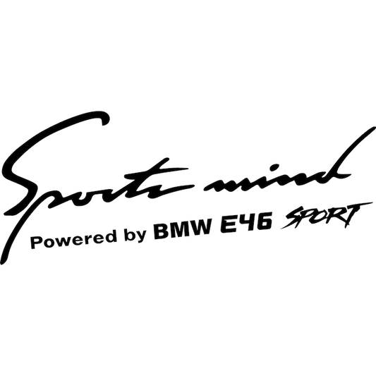 Sticker Sports Mind BMW E46