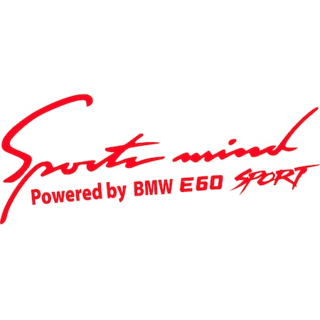 Sticker auto capota BMW E60, Sports Mind