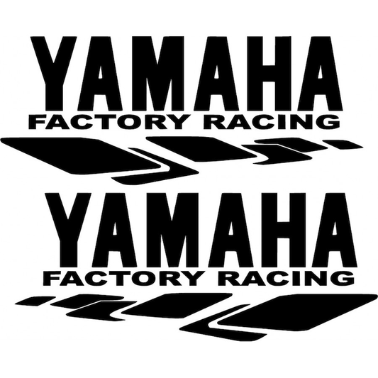 Set 2 stickere decorative, Yamaha Factory Racing rezistente la soare si UV