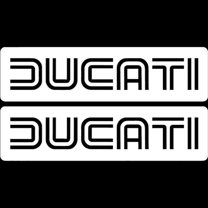 Set 2 stickere Ducati Badge Logo