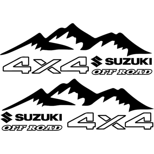Set 2 Stickere auto Off Road, SUZUKI 4x4