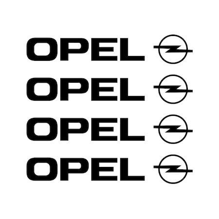 Set 4 stickere manere Opel