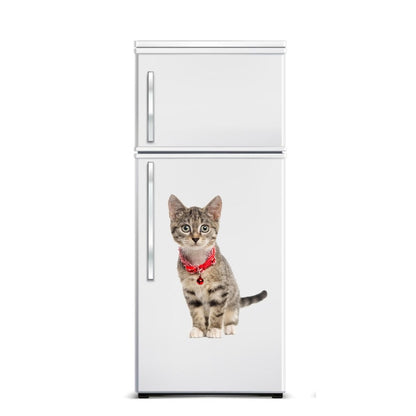 Sticker decorativ pentru perete Pisica cu clopotel