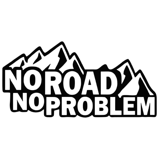 Sticker No Road No Problem