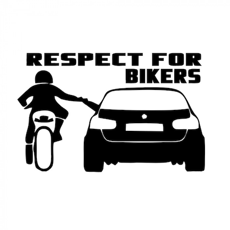 Sticker Respect For Bikers BMW