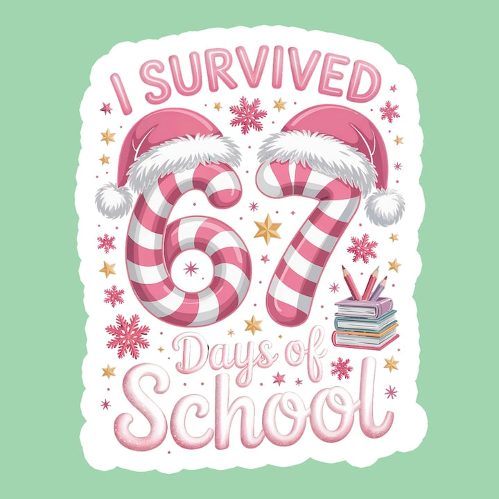 Sticker SIX SEVEN 67 Scoala Finalizata