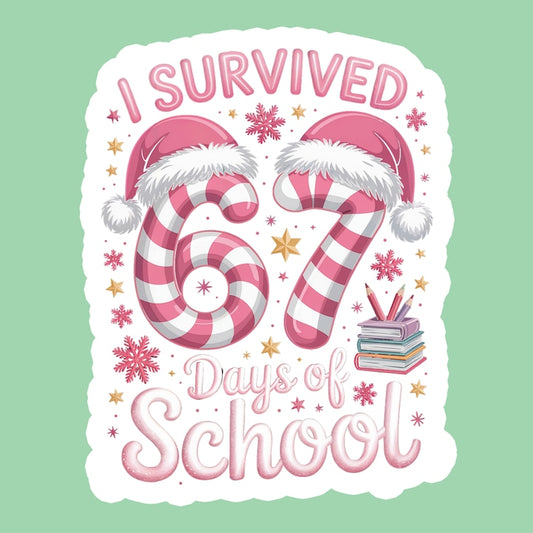 Sticker SIX SEVEN 67 Scoala Finalizata