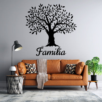 Sticker decorativ pentru perete, Familia creste ca un copac